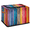 Multicolor 2, variant on ADECORIVY Rainbow Wood Fabric Storage Bin with Lid, Foldable Storage Box Decorative Cube Organizer Basket for Closet Shelf Organizing Clothes