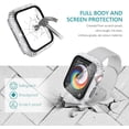 thumbnail image 3 of 38mm Case Compatible with Apple Watch Case with Screen Protector, 200 Crystal Diamonds Bling Case Protective Cover Bumper Compatible for Apple Watch 38mm (Rose Gold/Pink/Black/Silver/Clear), 3 of 5