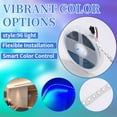 thumbnail image 4 of LED Magic Light with Full Color 5v Built-in Light Strip Smart Color Soft LED RGB Atmosphere Decorative Light 96 Light,1 * LED magic light strip,White, 4 of 9