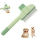 thumbnail image 1 of Peine para gatos Unique Bargains, cepillo de eliminación de pelo de mascotas, peine antipulgas, cepillo de aseo para gatos con botón de liberación para gatos de pelo corto y largo, color verde, 1 of 7
