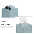 thumbnail image 2 of Cateissary Soporte para caja de pañuelos, cubierta impermeable de PU, caja de papel, contenedor, oficina, Hotel para dormitorio, sala de estar, Decoración del hogar Azul, 2 of 6