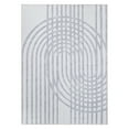 thumbnail image 2 of World Rug Gallery Modern Contemporary Lines Machine Washable 10'x14' Ivory Area Rug, 2 of 9