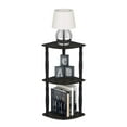 thumbnail image 4 of Furinno Turn-N-Tube 11.6"W x 11.6"D x 29.6"H 3-Shelf Freestanding Shelves, Espresso and Black, 4 of 5