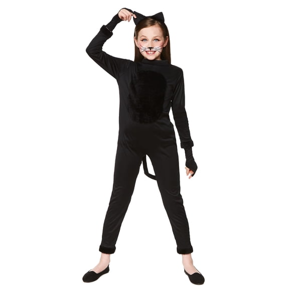 Girl's Black Cat Costume