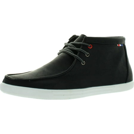 

Arider BILLY-01 Mens Faux Leather High-Top Casual Shoes Black 7.5