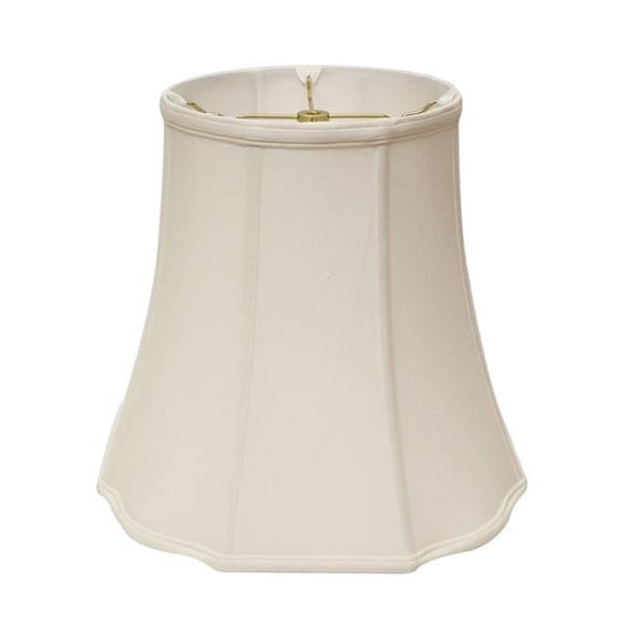 16 in. White Premium Octagon Monay Shantung Lampshade