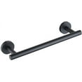 thumbnail image 1 of Toallero para baño, toallero adhesivo montado en la pared, 30cm, acero inoxidable SUS304, toallero negro mate JM, 1 of 5