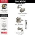 thumbnail image 6 of Delta Steel Manual 1-Mode 1-Handle Shower Valve Trim, 6 of 9