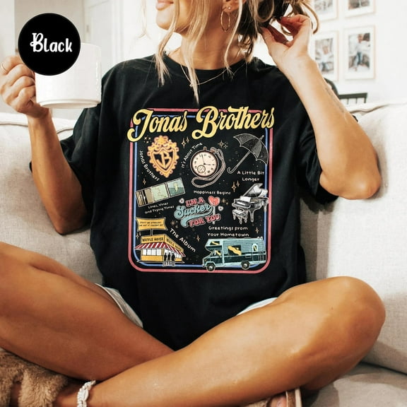 ZENUA Retro Jonas Brothers Shirt, Jonas Brothers Greetings From Your Hometown Tour Shirt, Jonas Bros Tee, Jb Albums Hot Trending Shirt/Sweatshirt/Hoodie