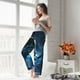 thumbnail image 5 of Fotbe Celestial Ram Night Sky Pantalones de Pijama para Mujer, Pantalones de Dormir, Pantalones Pj con Cordón y Bolsillos-Small, 5 of 6