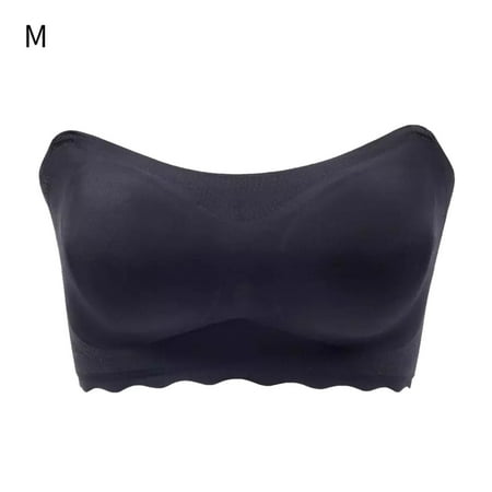 

Dido Strapless Bra Gathered Non-slip Plus Size Bra Thin Tube Top Underwear for Wedding Dress