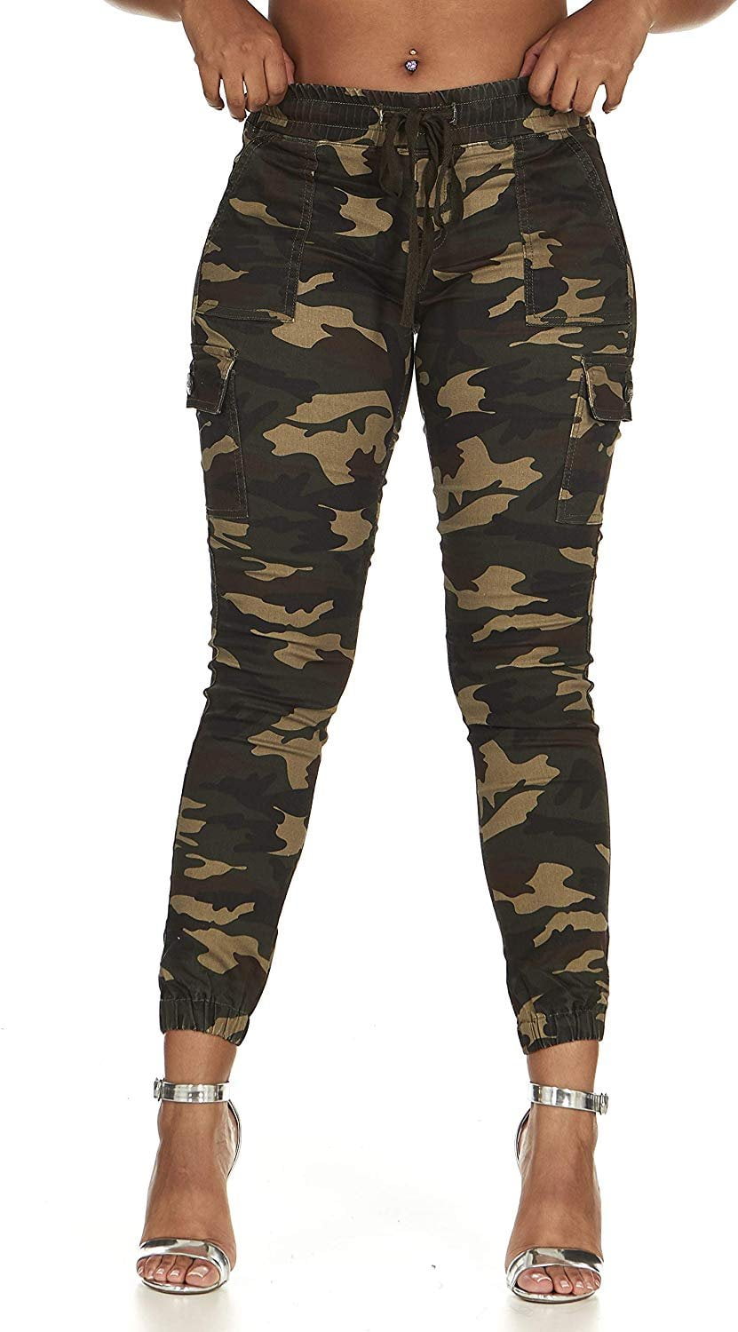 VIP JEANS Cargo Pants for Teen Girls Juniors Sizes Solids, Fire Blue