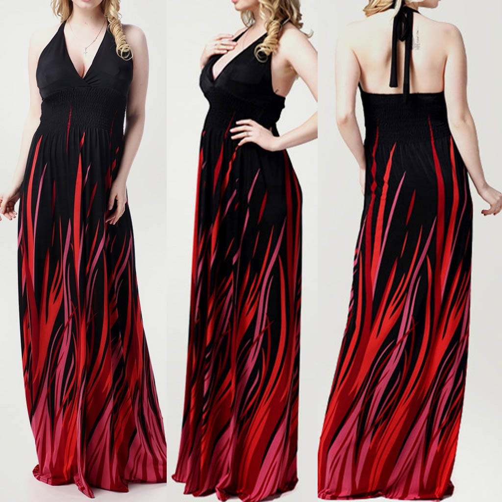 plus size backless dress