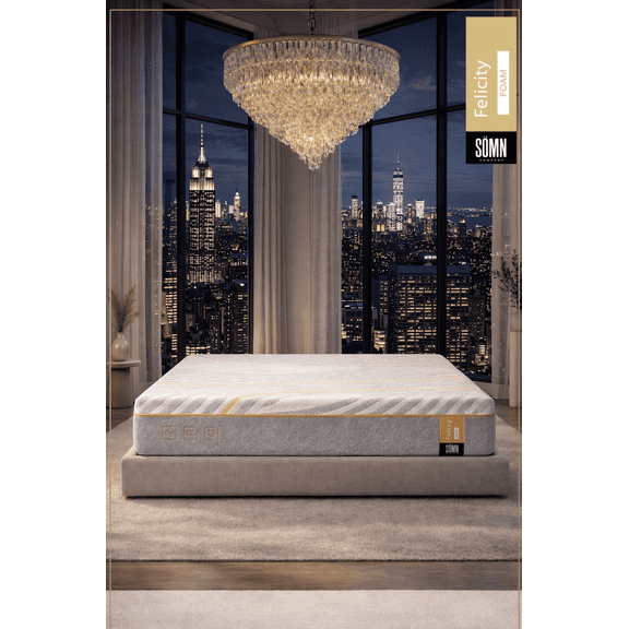Felicity by SÖMN 8" Copper Infused Memory Foam Mattress, Twin