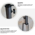 thumbnail image 3 of OULII 1Pcs Umbrella Stakes For Grass Iron Stable Support For Outdoor Family, 3 of 8