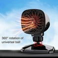 thumbnail image 4 of 150W Car Heater 12/24V Winter Windshield Defroster Angle Adjustable Heating Lighter Dual Use & Cigarette Cooling, 4 of 8