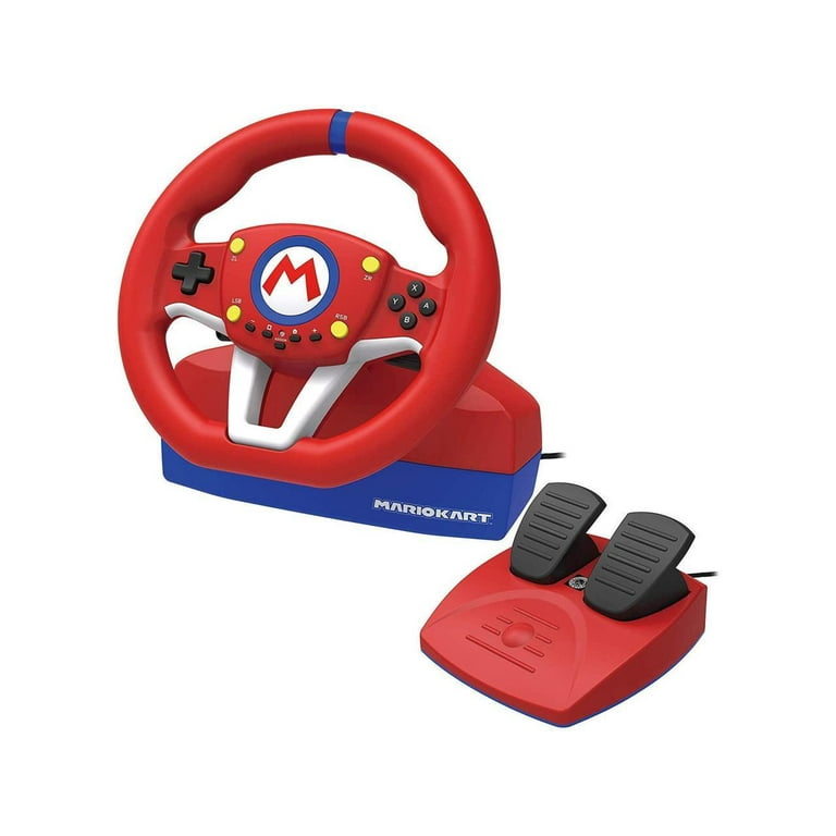 Free Shipping! HORI Nintendo Switch Mario Kart Racing Wheel Red