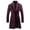 Purple, variant on Wensltd Thick Overcoat for Women Stand Collar Button Front Casual Solid Color Fall Winter Long Sleeve Outerwear