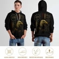 thumbnail image 6 of LAOLIUSN Men's American Flag Bald Eagle Graphic Hoodie, 3D Patriotic Theme Sweatshirt, All-Over Print Pullover, S-4XL, 6 of 7