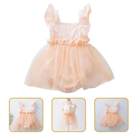 CTIRCHIU Baby Girls Tutu Dress Cotton Pink Photography Outfit 1Set