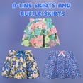 thumbnail image 5 of BIG ELEPHANT 3-Pack Toddler Girls' Pull-On Skirts - A-Line Style with Elephant Print, Ruffle Hem, and Stretch Waist (Sizes S-XL), 5 of 7