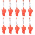 thumbnail image 1 of GOGO 100 Pcs Orange Whistles with Lanyard, Plastic Pea-Less Sports Whistle Bulk Sale, Emergency Safety Whistles for Coaches Referees, 1 of 7