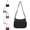 Black, variant on Solid Color Fashionable Multi-pocket Zipper Crossbody Bag,Multi-pocket Zipper Pocketbooks Shoulder Bags, Daily Use