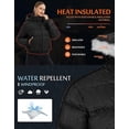 thumbnail image 4 of Cropped Puffer Jacket Women Pioneer Camp Waterproof Hood Short, 4 of 6