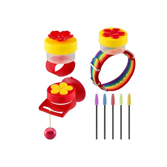 Alimentador De Colibrí Al Aire Libre 3pcs Xtellar multicolor