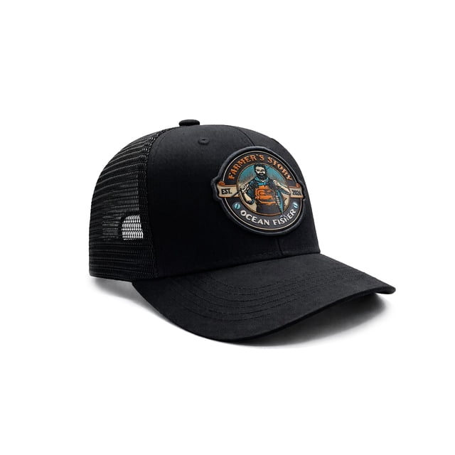 KNITE Gorra Farmer Fisher naranja Trucker Hombre Ajustable Pesca Oceano Estilo