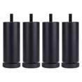 thumbnail image 1 of Bearachild 4 Uds patas de muebles de aleación de aluminio sofá gabinete TV soporte patas plata 6cm Decoración del hogar Negro 18 cm, 1 of 1