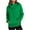 Green, variant on EDFBUYKRS Female Long Sleeve Hoodie 2026 Fall Women's Cowl Neck Pullover Hoodie Long Sleeve Solid Color Drawstring Sweatshirt Top with Convenient Pocket S