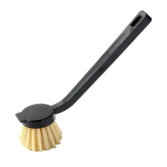 SSKDBFJG Kitchen Pot Washing Brush, Multifunctional Long Handle Pot Washing Brush Dish Cleaning Brush-Black