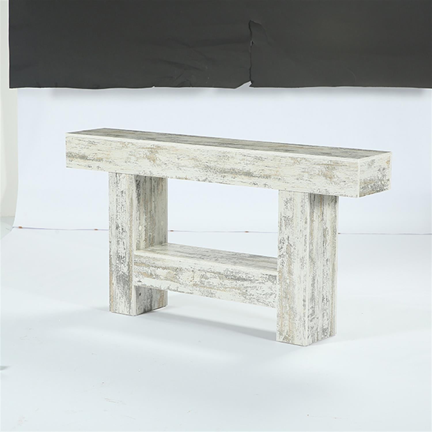 Demi Bonn 63" Console Table, Farmhouse Sofa Table Entryway Table with Storage Tribesigns, Foyer Display Table, Gray