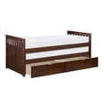 thumbnail image 4 of Pemberly Row Transitional Wood Twin/Twin Bed with Storage Boxes in Dark Cherry, 4 of 7