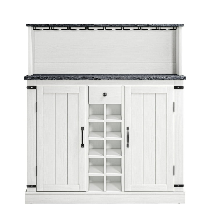 Off white bar discount cabinet