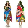 thumbnail image 3 of Super Mario Bros Luigi Movie Soft Wearable Blanket Hoodie Hooded Blanket Warm Decor Gift For Kids Adult For Sofa Bed Office, 3 of 7