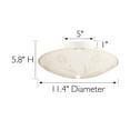thumbnail image 6 of Design House 501619 Traditional 2-Light Indoor Semi-Flush Ceiling Mount Dimmable Frosted White Glass for Bedroom Hallway Kitchen Dining Room, White, 6 of 12