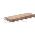 thumbnail image 3 of Sorbus Floating Shelf Set — Rustic Wood Hanging Rectangle Wall Shelves — Perfect for Home Décor, Trophy Display, Photo Frames, and More (2-Pack, Mahogany), 3 of 8