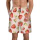 thumbnail image 1 of Balery Strawberries Traje de Baño Estilo Hawaiano para Hombre, Shorts de Secado Rápido con Bolsillos-Small, 1 of 6