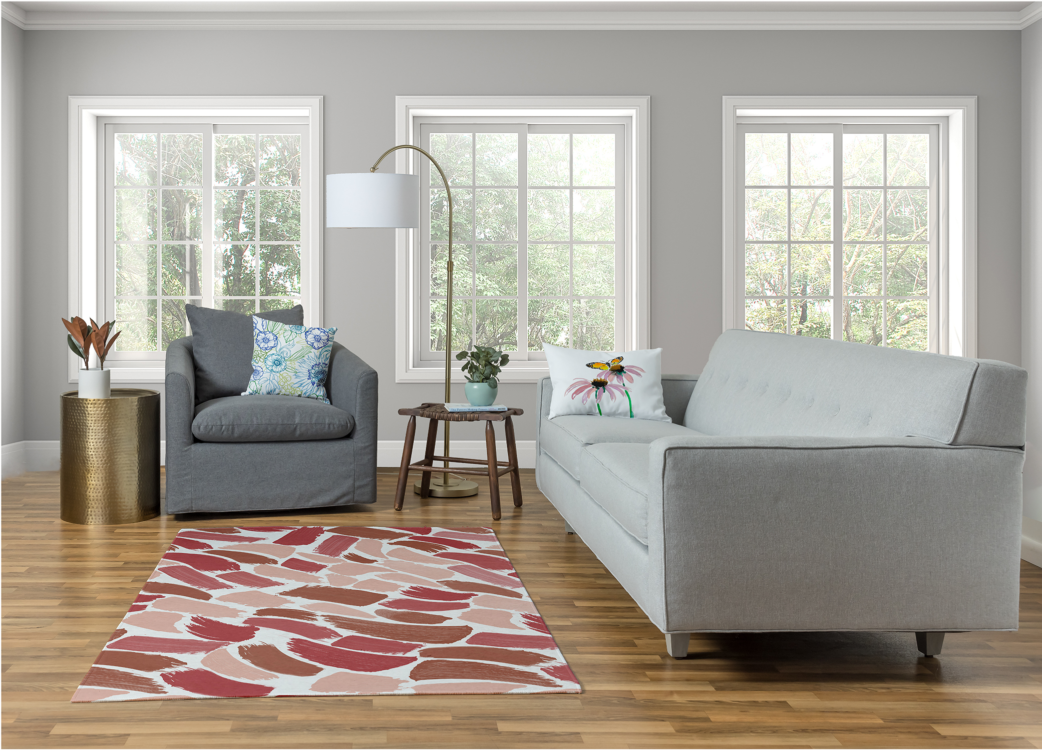Simply Daisy GGG Abstract Area Rug, 4' x 6'