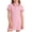 01 Pink, variant on Girls Short Sleeve Dress, Navy School Uniform Casual Dress For Sports and Play