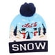 thumbnail image 2 of Gorro de Navidad, Gorro de Punto navideño LED con Luces, Gorro de Papá Noel Suave, Gorro de suéter, Gorro de suéter para Regalos de Fiesta de año Nuev NIEVE, 2 of 7