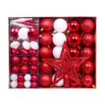thumbnail image 1 of Adornos navideños de bolas, adornos navideños, regalo ideal y práctico, para de , decoraciones para árboles de para festivales de Rojo y blanco, 1 of 8