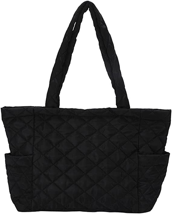 Quilted Tote Bags for Women Lightweight Puffer Padding Shoulder Bag