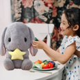 thumbnail image 3 of WQIANG Plush Toy - Sitting Floppy-Eared Rabbit, Soft and Cute Realistic Long-Eared Standing Plush Toy, 3 of 9
