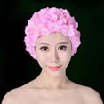thumbnail image 4 of 3D Flower Bathing Cap Breathable Water Sports Hat for Women (design and colour), 4 of 7