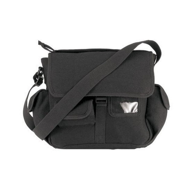 Urban Explorer Canvas Shoulder Bag - Black