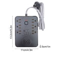 thumbnail image 3 of shyuyusa US Standard Induction Charging Power Strip, Multi Outlet Socket Converter for Overseas Use, Household Daily Charging and Intelligent Power Supply Matching, 3 of 6