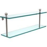 Mambo Collection 22" 2-Tiered Glass Shelf (Build to Order)